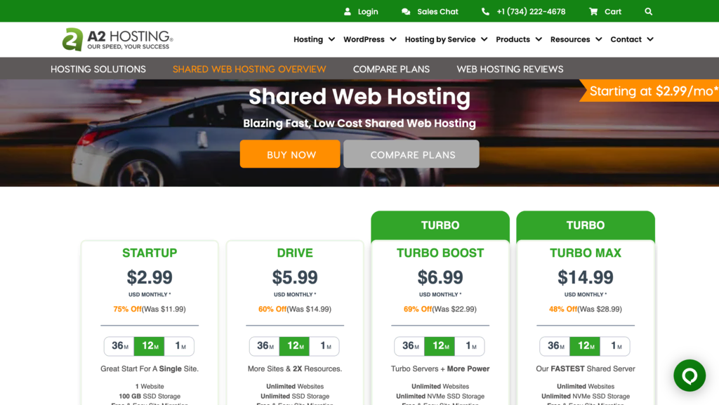 a2hosting web hosting review 2024