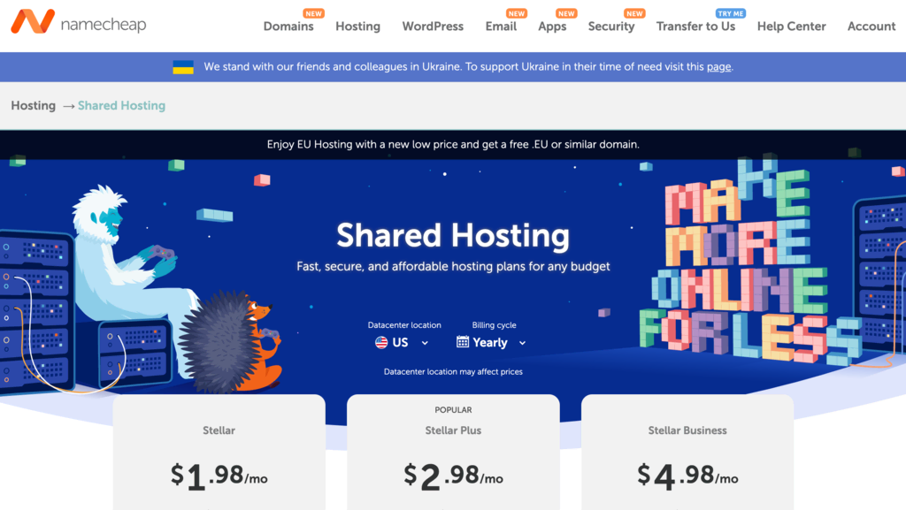 namecheap web hosting review 2024